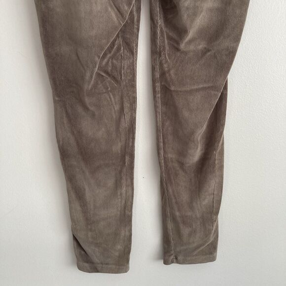 Suave Leggings Womens Large Brown Knit Corduroy Stretch Tummy Control Pants - Picture 6 of 7